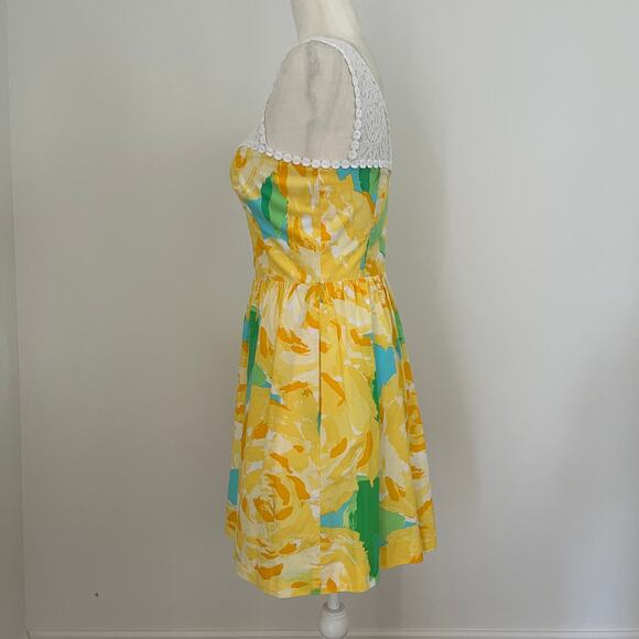 Lilly Pulitzer First Impressions Yellow Sunglow Reagan Dress sz 0 - Picture 3 of 7